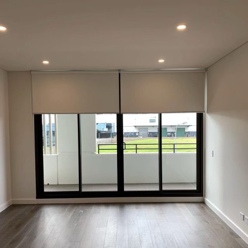 roller shade inside mount - living room