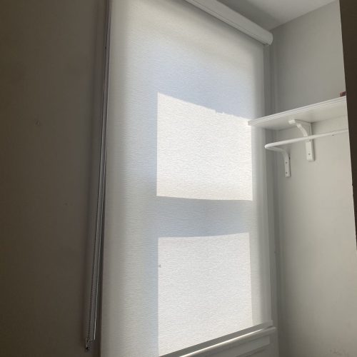 roller shade outside mount - study room